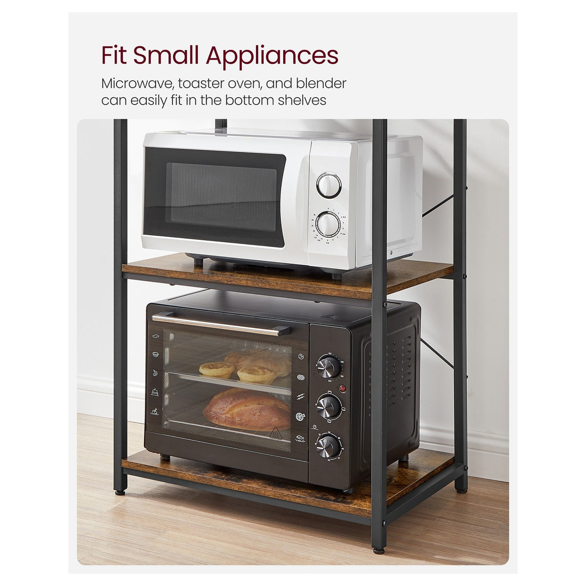 Coffee Bar With 6-Tier Shelves - product photo 06