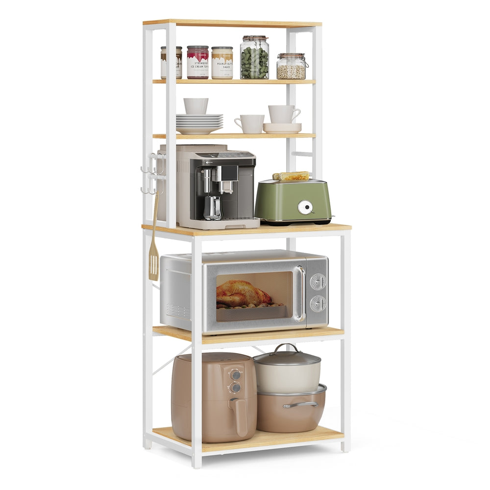 Coffee Bar With 6-Tier Shelves - product photo 08