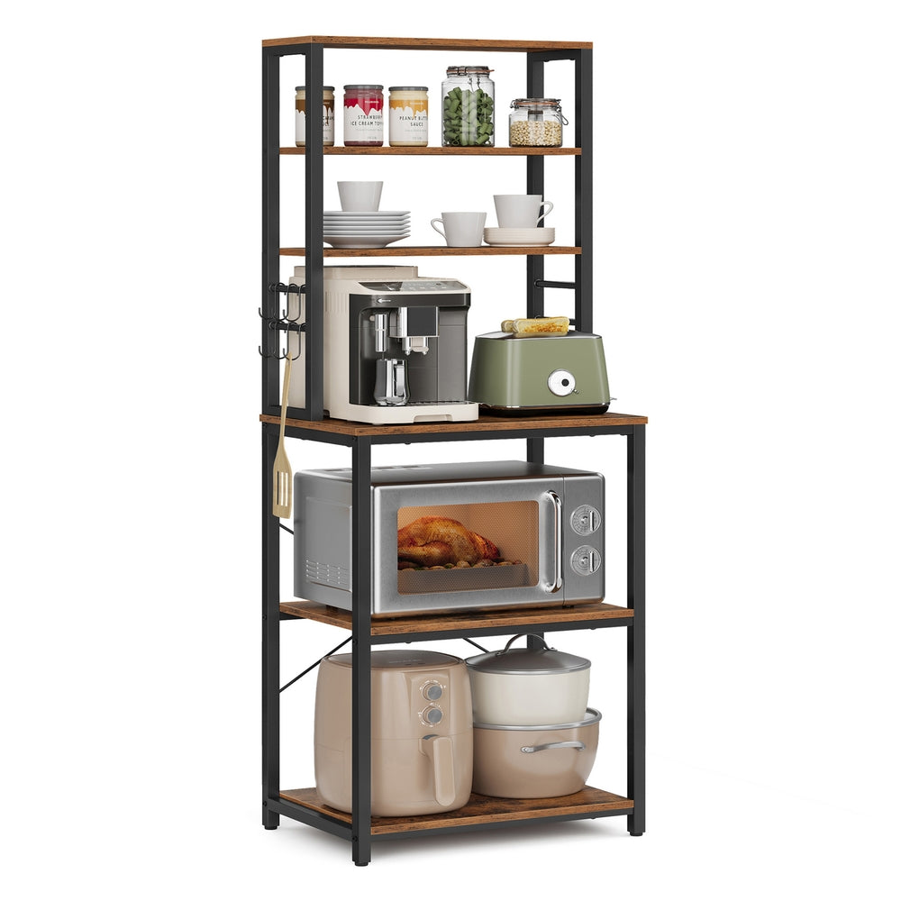 Coffee Bar With 6-Tier Shelves - product photo 17