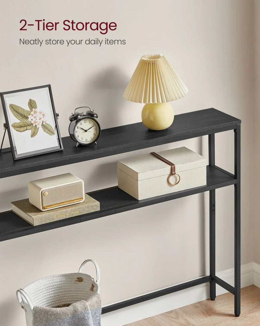 Console Table With 2 Shelves Narrow Entryway Sofa Table – product view 6 | Ridgefield Furniture