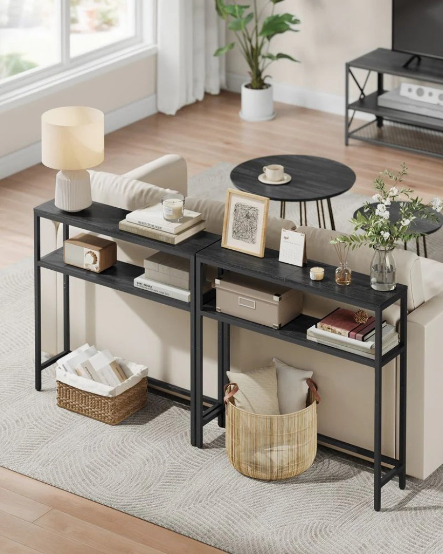 Console Table With 2 Shelves Narrow Entryway Sofa Table – product view 7 | Ridgefield Furniture