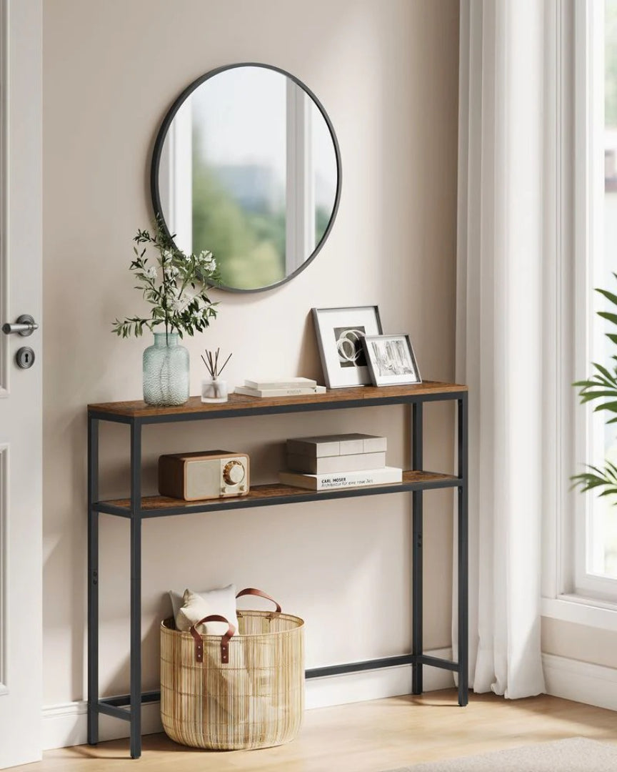 Console Table With 2 Shelves Narrow Entryway Sofa Table – product view 10 | Ridgefield Furniture