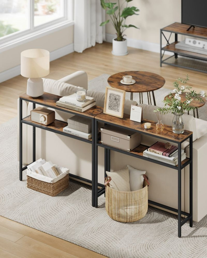 Console Table With 2 Shelves Narrow Entryway Sofa Table – product view 11 | Ridgefield Furniture