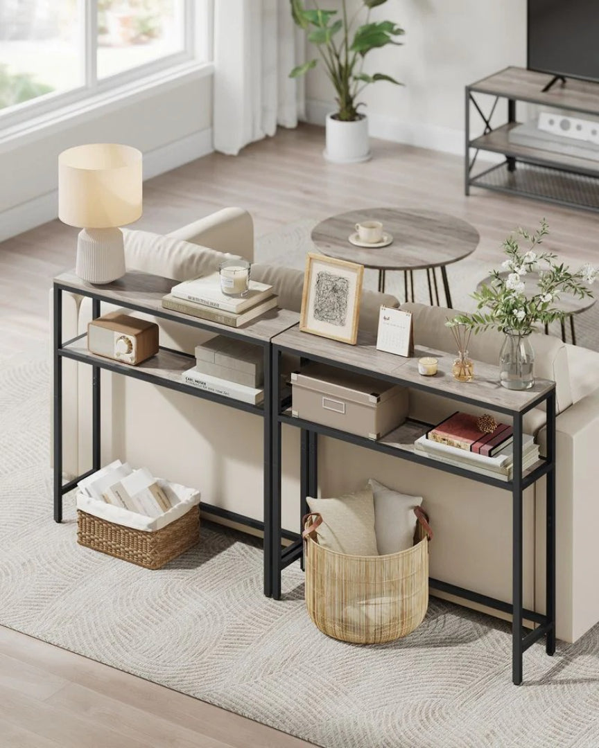 Console Table With 2 Shelves Narrow Entryway Sofa Table – product view 13 | Ridgefield Furniture