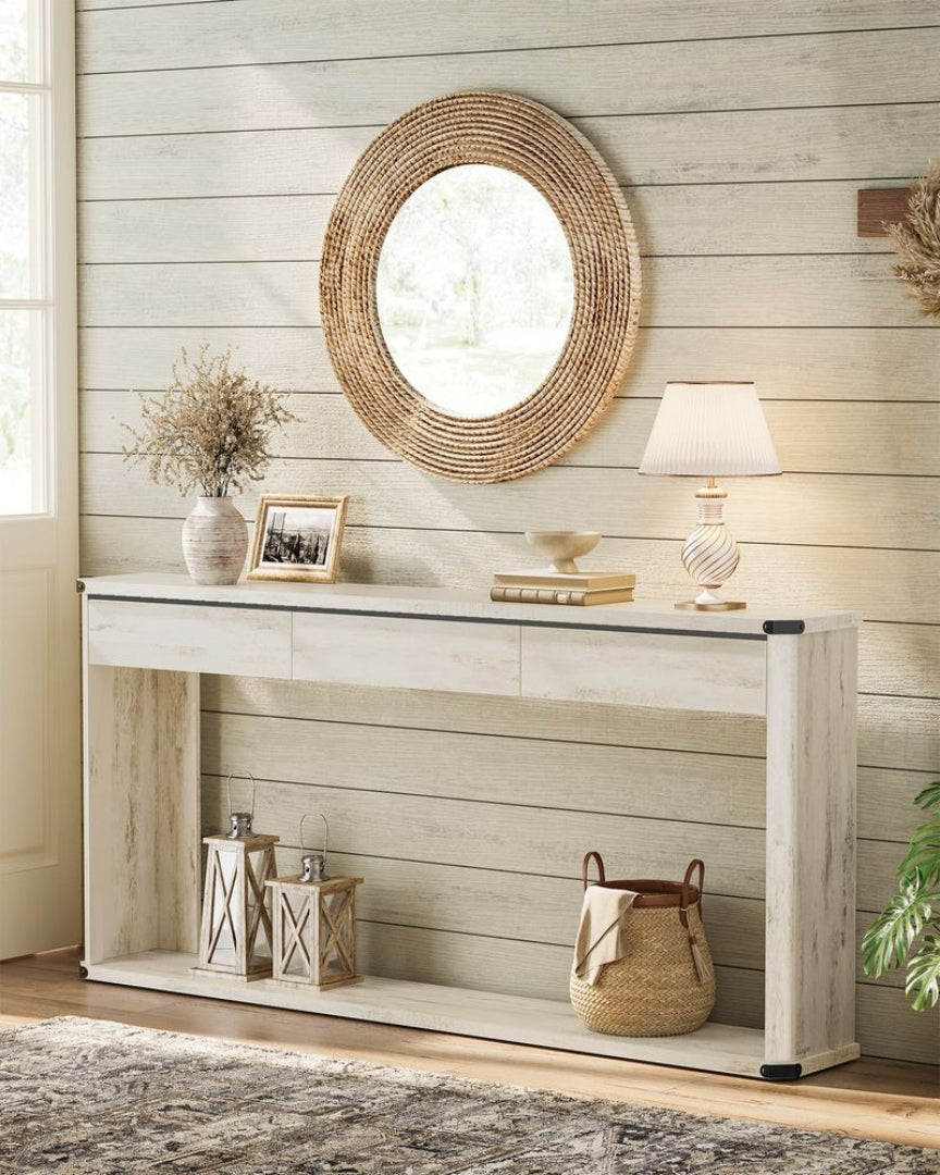 63 Inch Console Table With 3 Drawers & Storage Shelf – product view 8 | Ridgefield Furniture