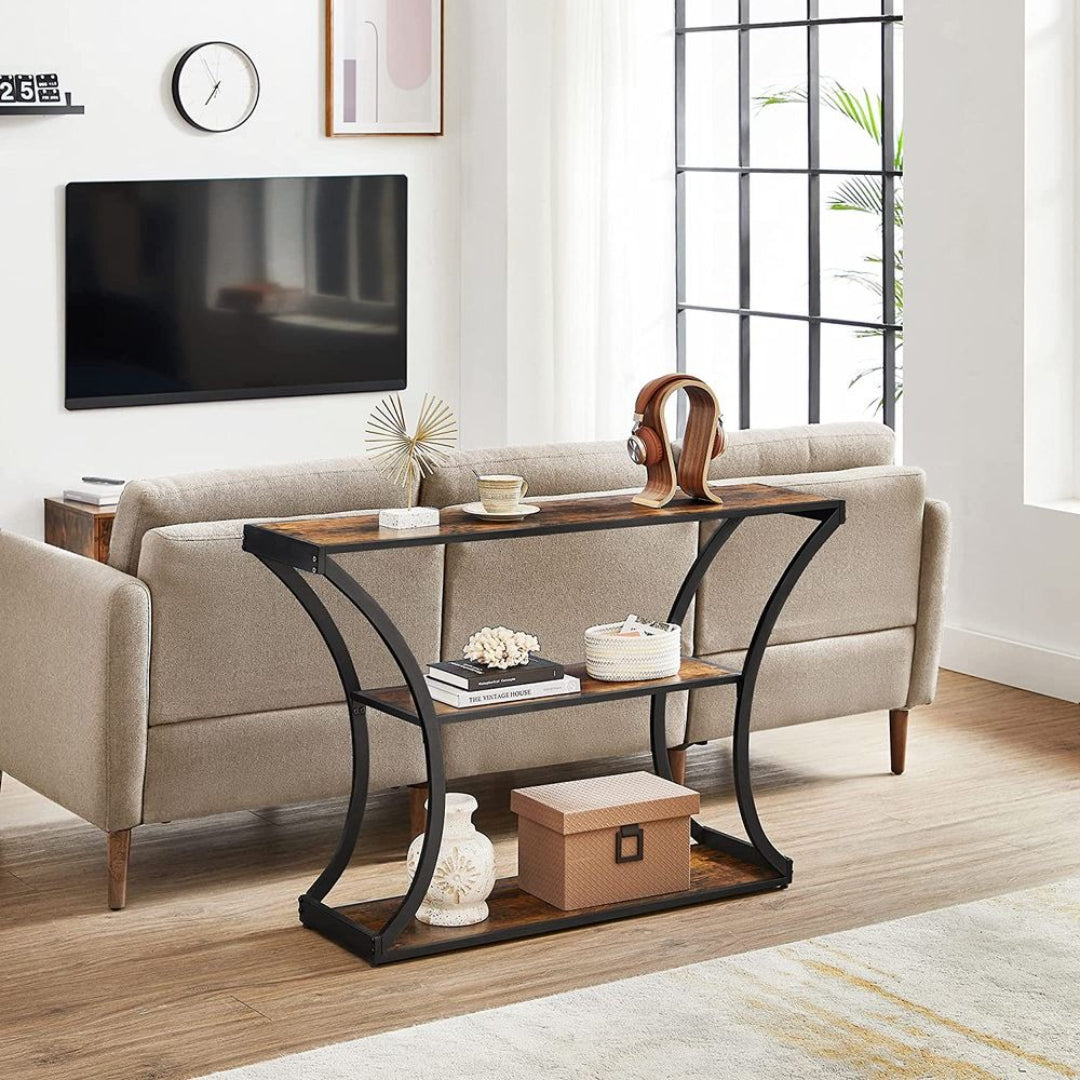 Console Table with Curved Frame and 2 Shelves – product view 2 | Ridgefield Furniture