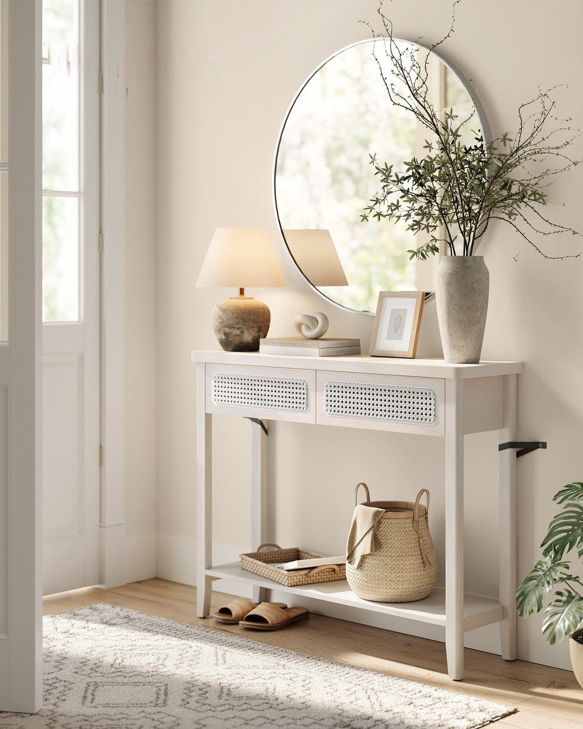 Console Table With Drawers And Shelf - product photo 09
