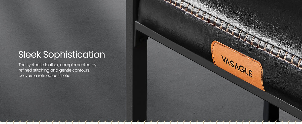 Counter Height Bar Stools Set Of 2 With 3.9 Inch Foam Cushioned Seats - product photo 44