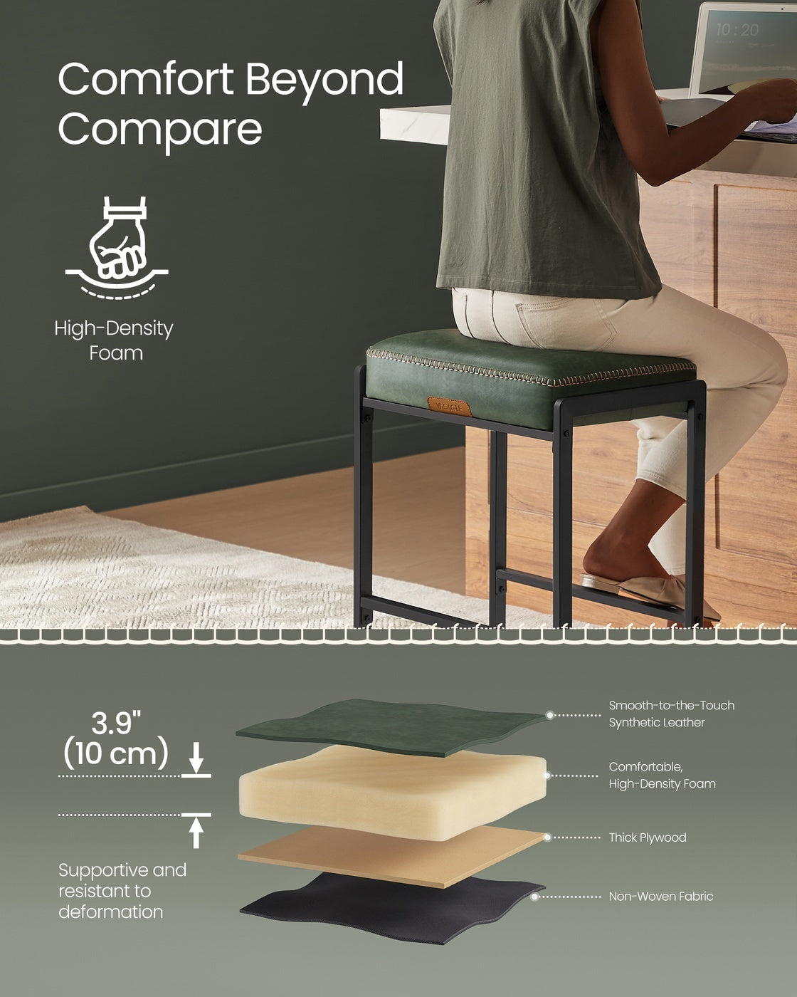 Counter Height Bar Stools Set Of 2 With 3.9 Inch Foam Cushioned Seats - product photo 63