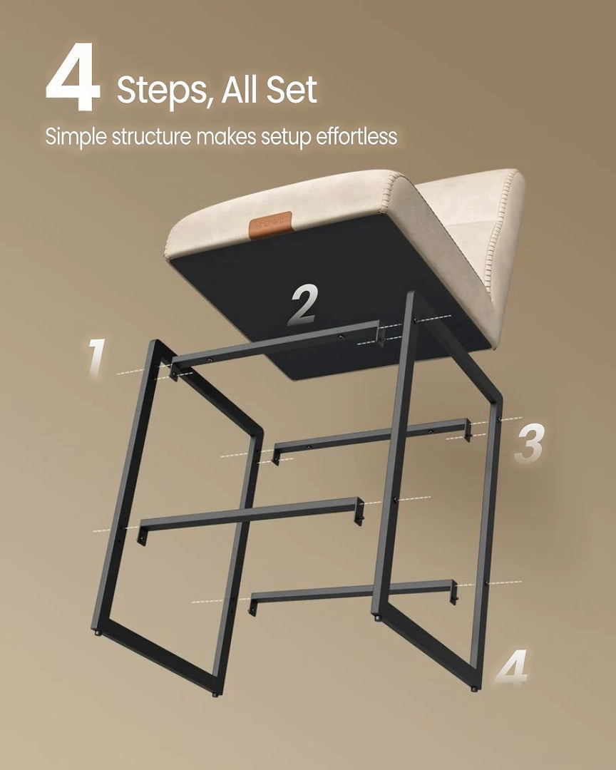 Counter Height Bar Stools Set of 2 with Back and Upholstered Seats – product view 22 | Ridgefield Furniture