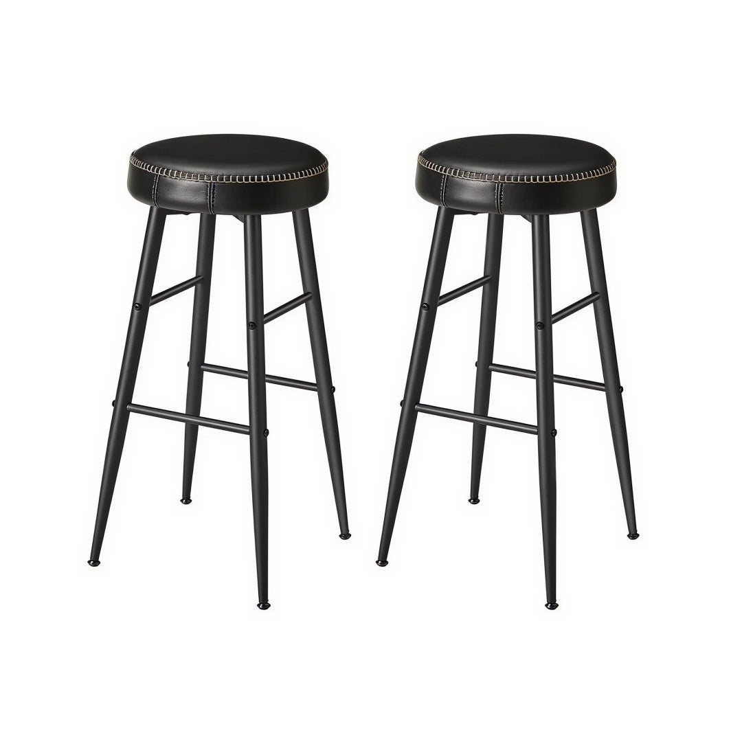 Counter Height Bar Stools Set of 2 with Upholstered Seats and Swivel Feet – product view 4 | Ridgefield Furniture