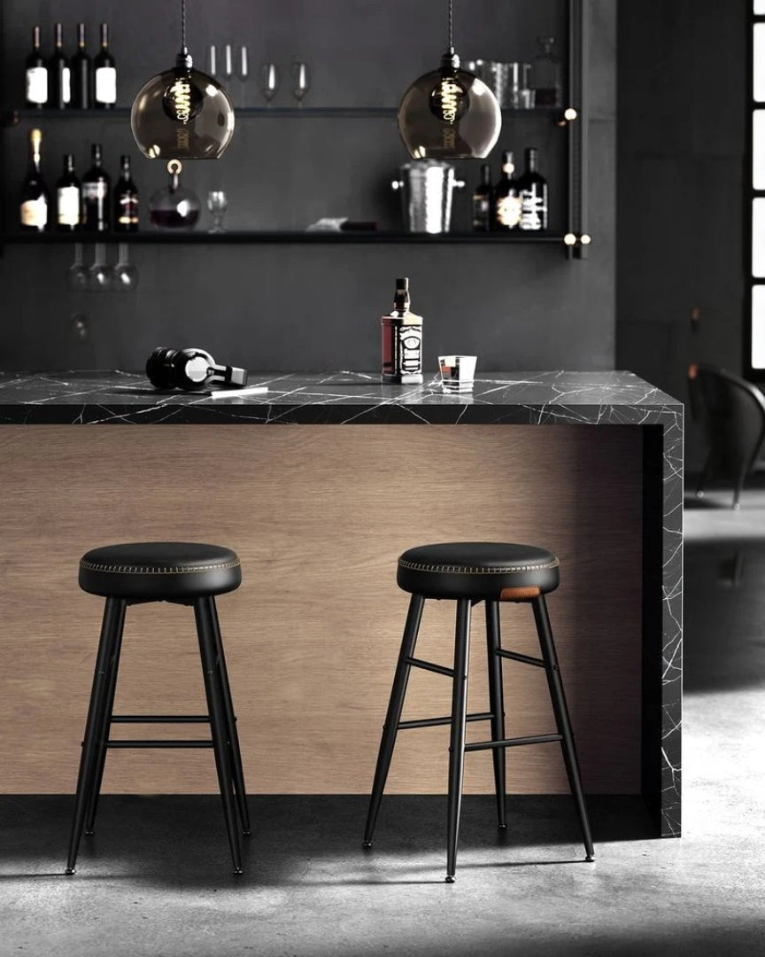 Counter Height Bar Stools Set of 2 with Upholstered Seats and Swivel Feet – product view 19 | Ridgefield Furniture