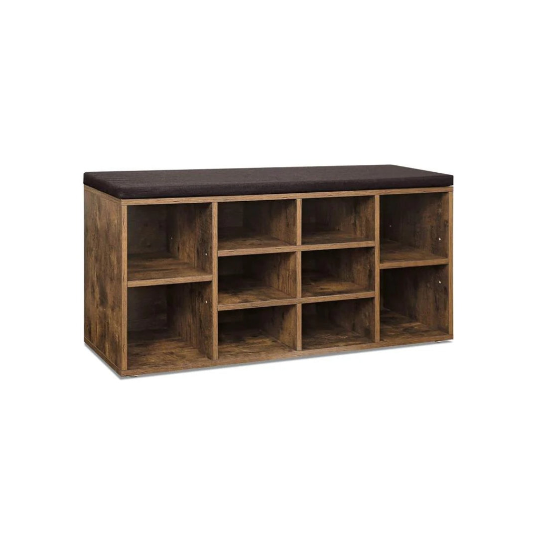 Shoe Storage Bench With Cushion – product view 4 | Ridgefield Furniture