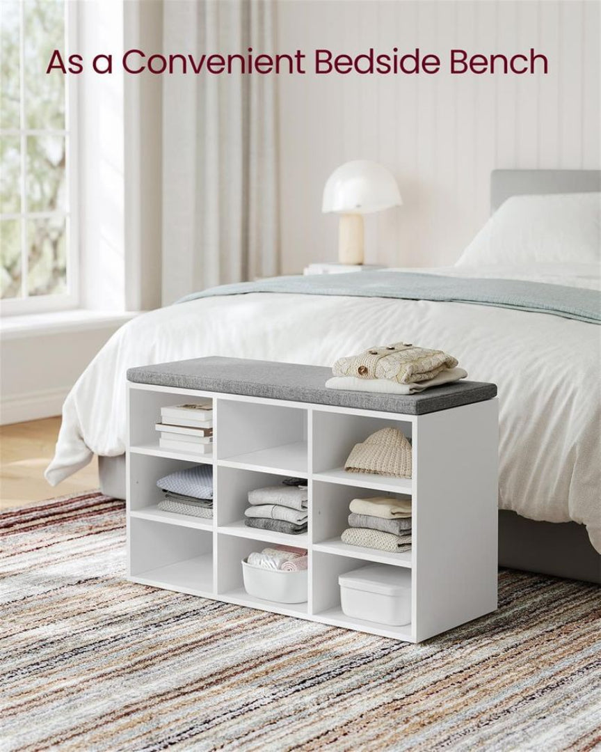 Shoe Storage Bench With Cushion – product view 9 | Ridgefield Furniture