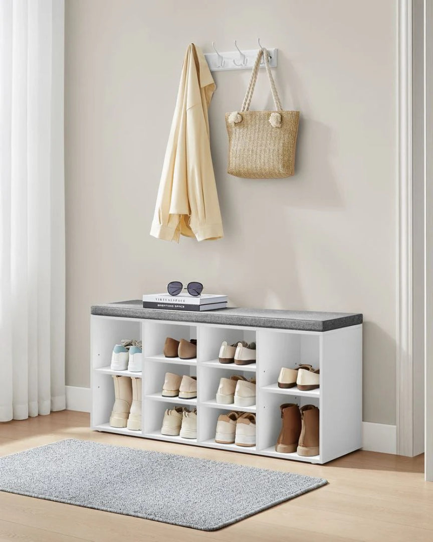 Shoe Storage Bench With Cushion – product view 16 | Ridgefield Furniture