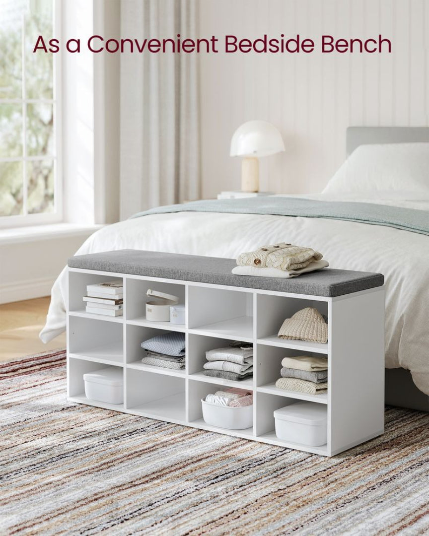 Shoe Storage Bench With Cushion – product view 21 | Ridgefield Furniture