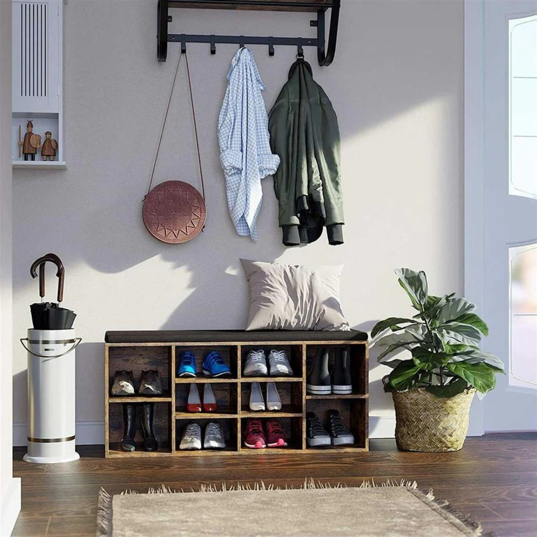 Shoe Storage Bench With Cushion – product view 26 | Ridgefield Furniture