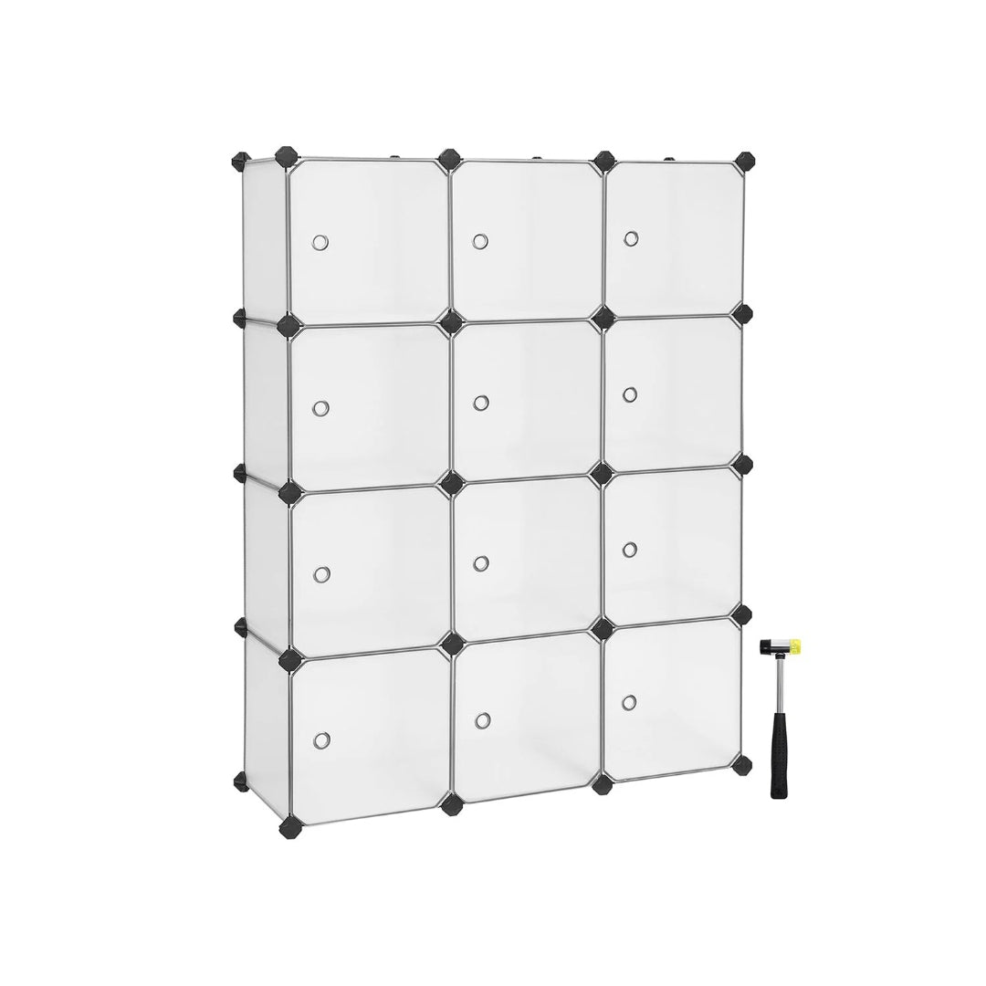 Cube Storage Cabinet With Doors 9 To 16 Plastic Cubes – product view 3 | Ridgefield Furniture