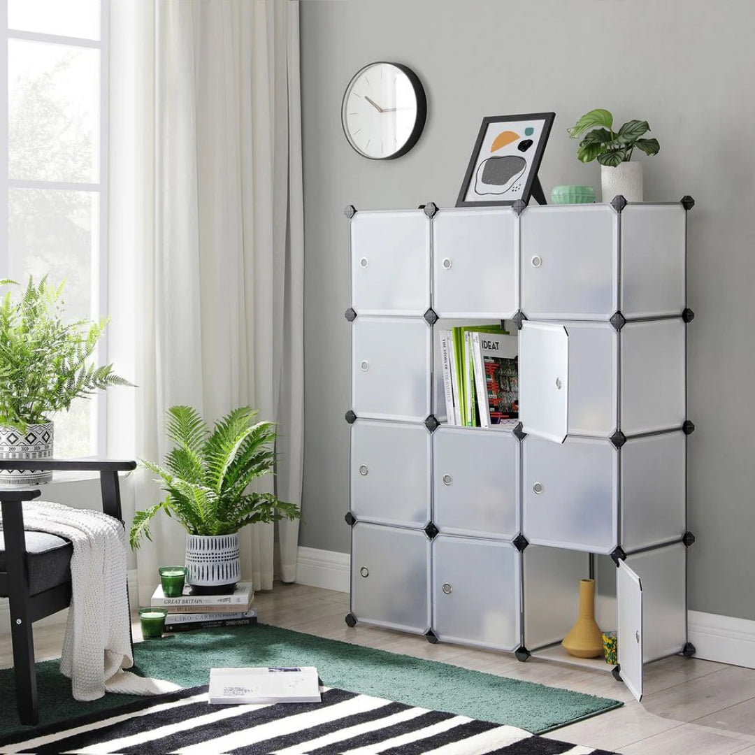 Cube Storage Cabinet With Doors 9 To 16 Plastic Cubes – product view 14 | Ridgefield Furniture