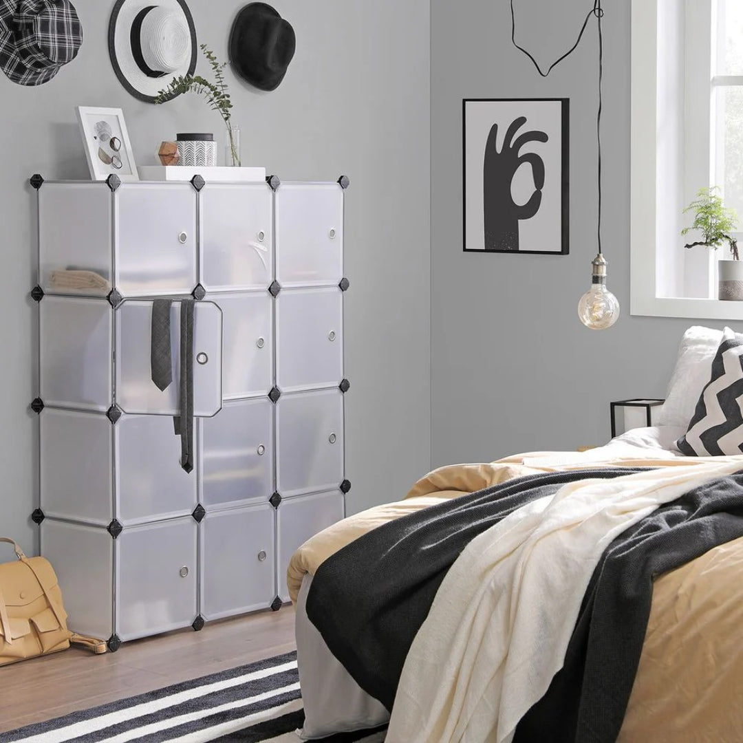 Cube Storage Cabinet With Doors 9 To 16 Plastic Cubes – product view 16 | Ridgefield Furniture