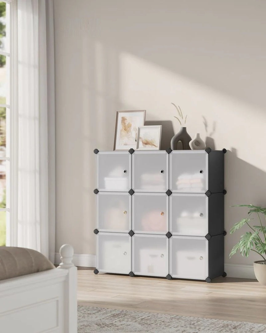 Cube Storage Cabinet With Doors 9 To 16 Plastic Cubes – product view 25 | Ridgefield Furniture