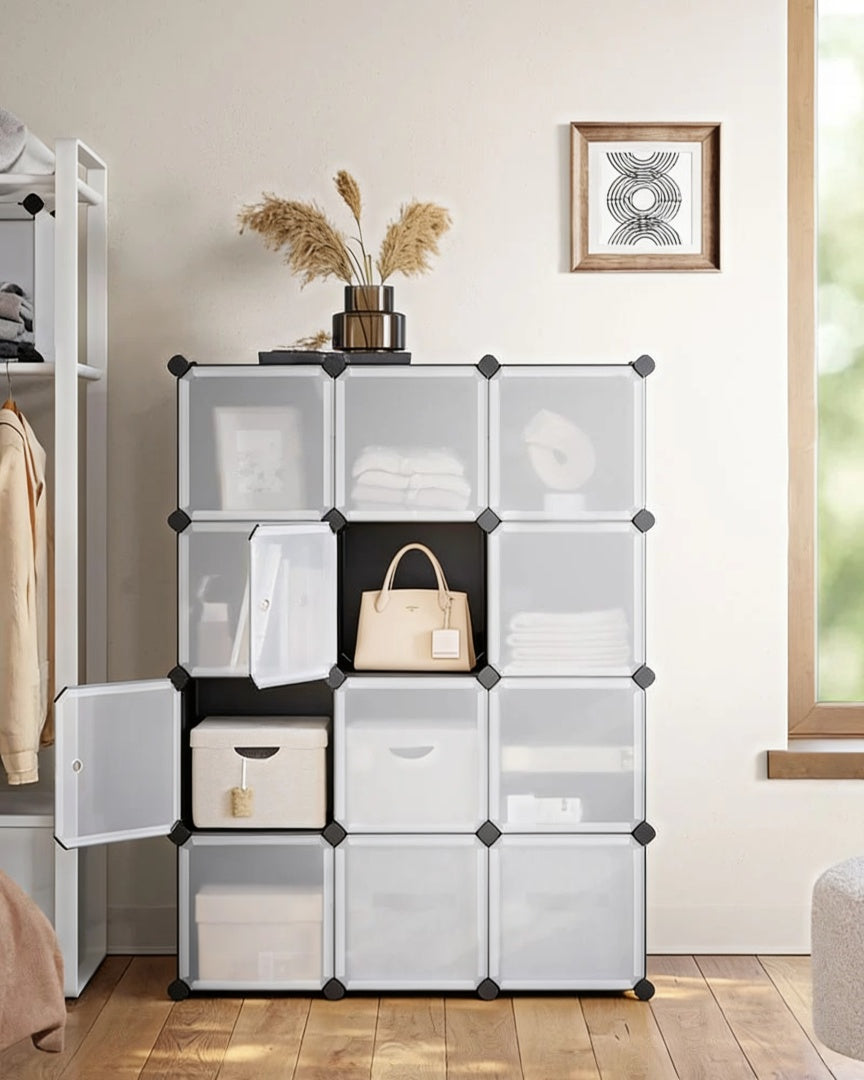 Cube Storage Cabinet With Doors 9 To 16 Plastic Cubes – product view 27 | Ridgefield Furniture