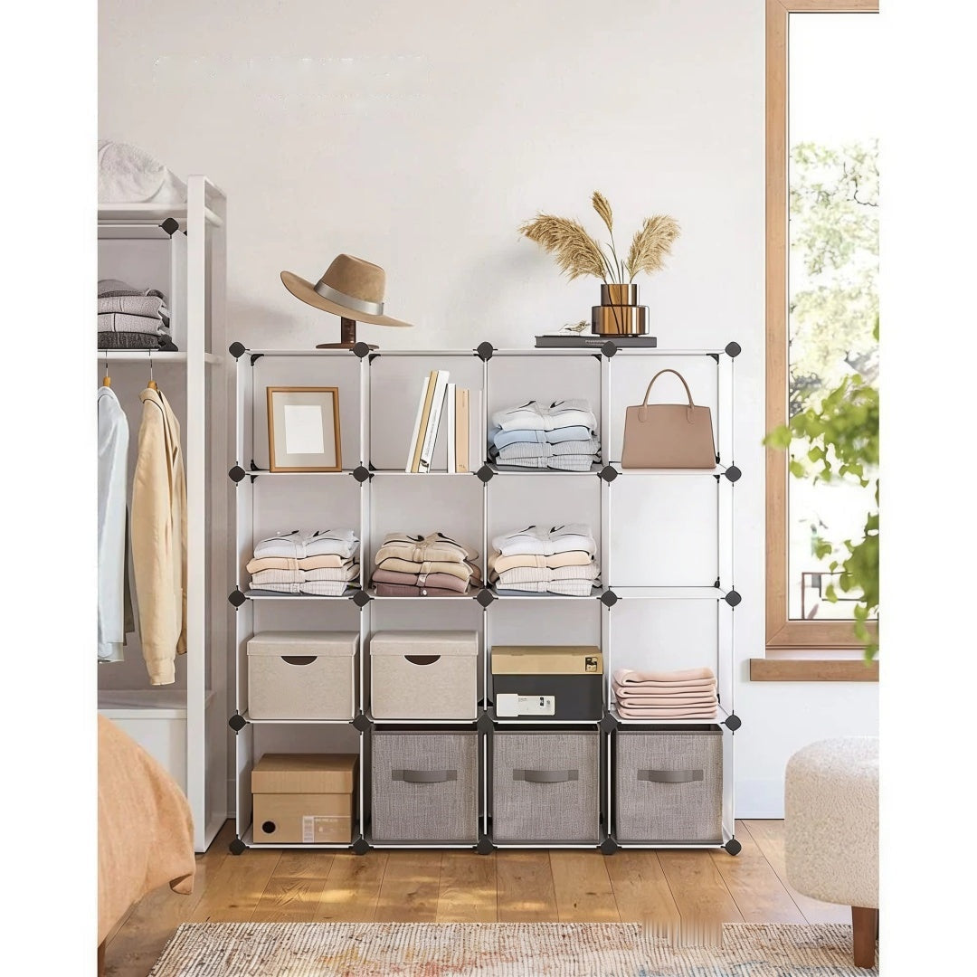 Cube Storage Organizer 12 Or 16 Modular Shelving Units – product view 19 | Ridgefield Furniture