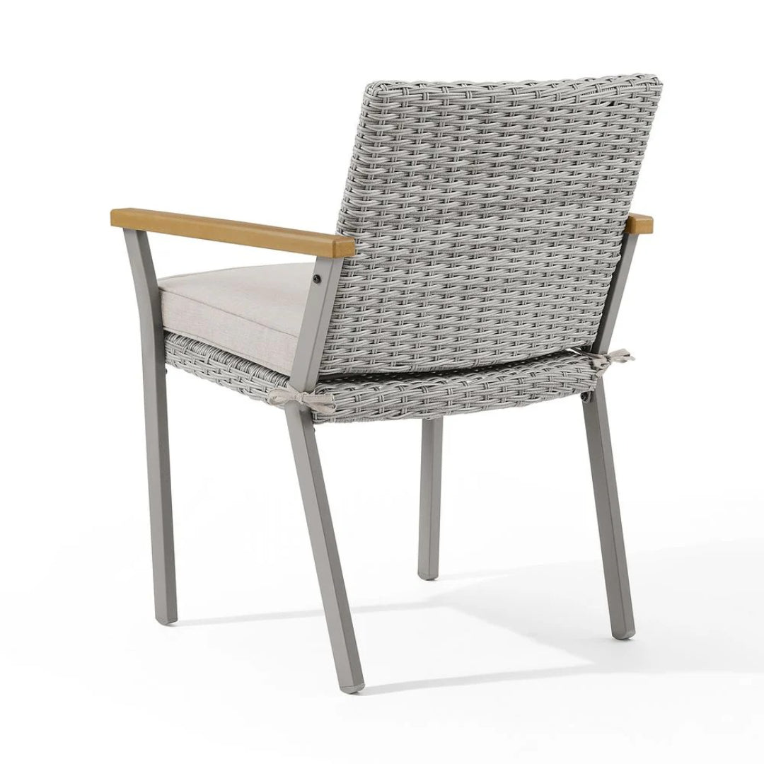 Dining Chair Outdoor Patio Chair With Cushioned Seat 265lb Capacity – product view 6 | Ridgefield Furniture