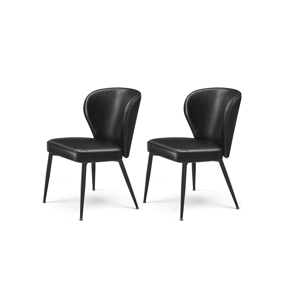Dining Chairs Set Of 2, 4 Or 6 With Upholstered Seats And Steel Legs - product photo 87
