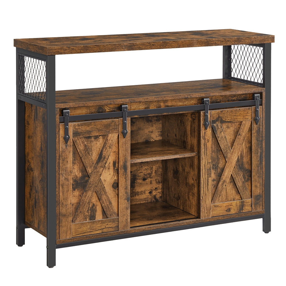 Dining Storage Sideboard With Door Rustic Brown - product photo 09