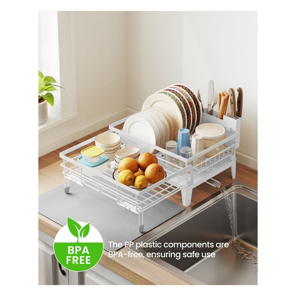 Dish Drying Rack With Drainboard, Rust Resistant Kitchen Counter Rack - product photo 23