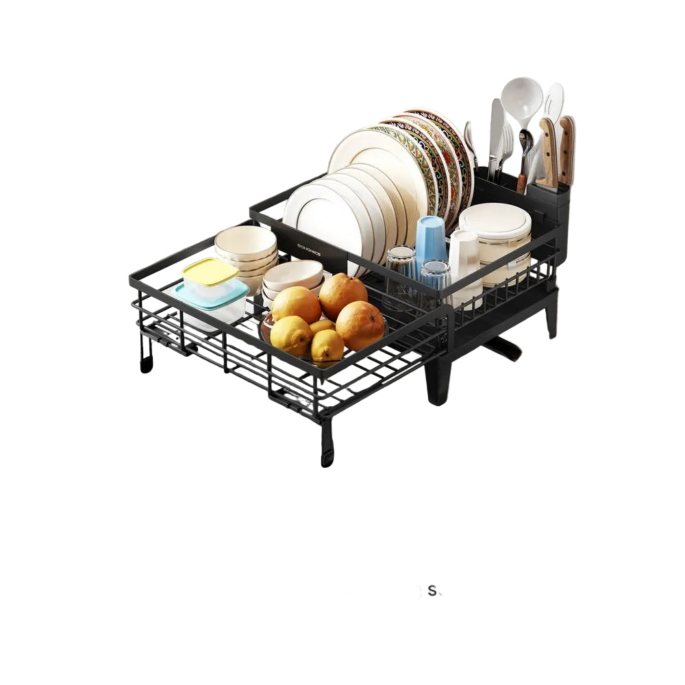 Dish Kitchen Dish Rack With Drainboard - product photo 01