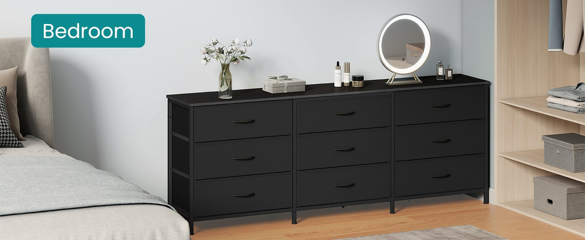 Dresser With 9 Fabric Drawers, TV Stand For TVs Up To 70 Inches - product photo 28