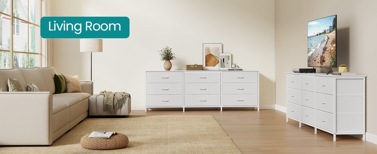 Dresser With 9 Fabric Drawers, TV Stand For TVs Up To 70 Inches - product photo 32