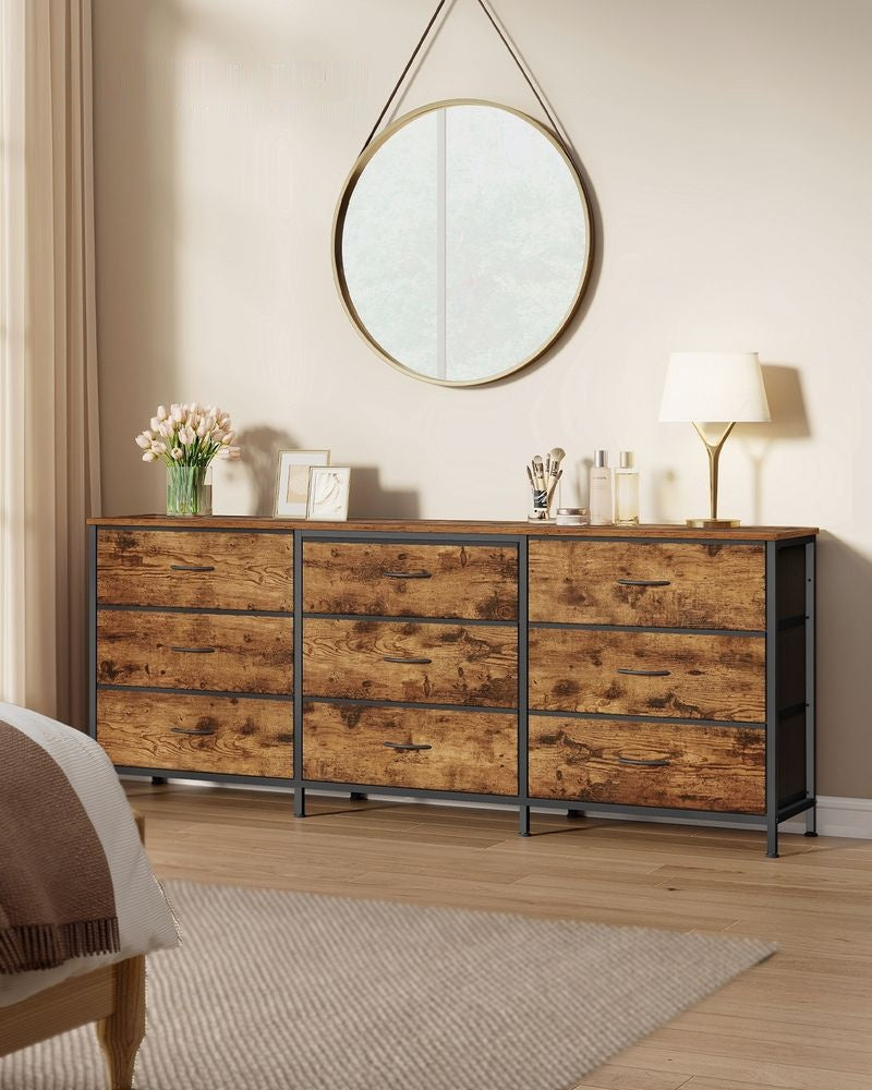 Dresser With 9 Fabric Drawers, TV Stand For TVs Up To 70 Inches | Wide Dresser - product photo 04