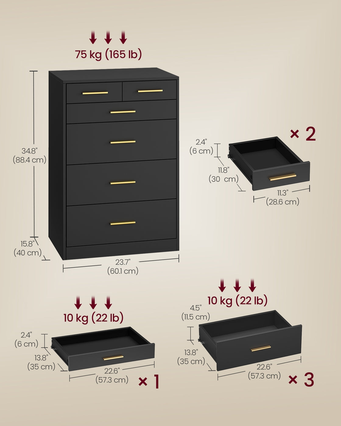 Dresser With Drawers - product photo 06