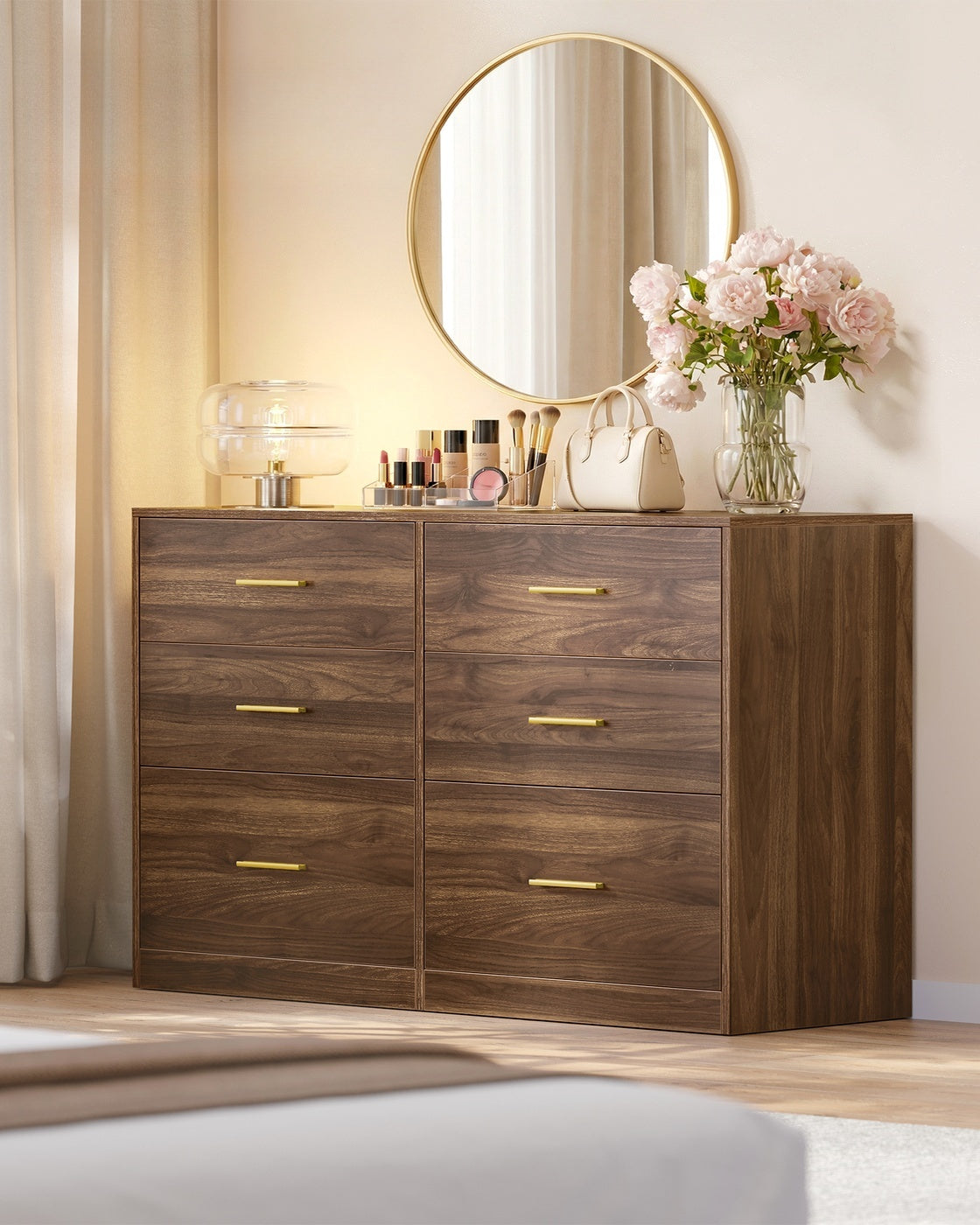 Dresser With LED Lights And Power Strip, 46.9 Inch Bedroom Chest - product photo 26
