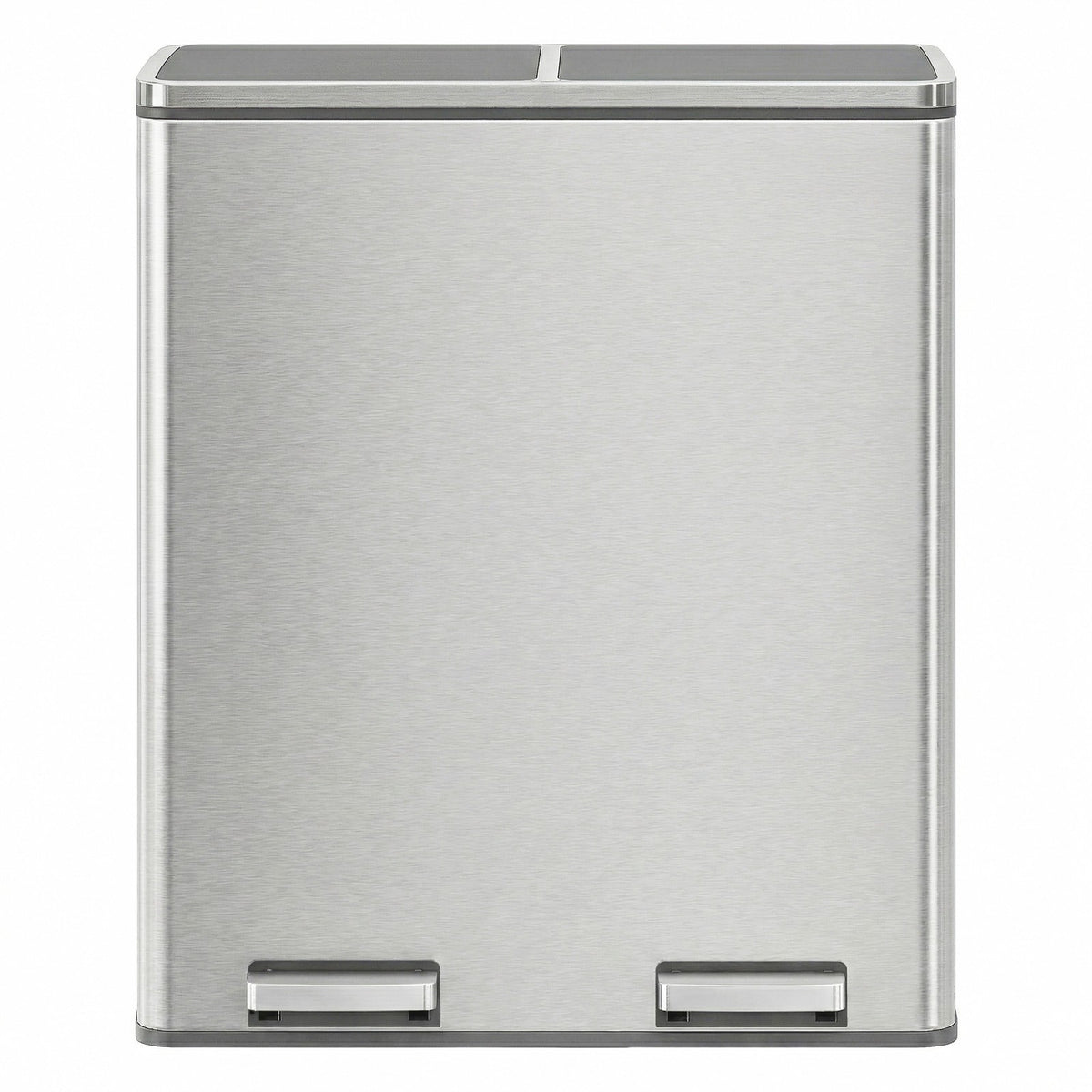 Dual Compartment Kitchen Trash Can With Airtight Hinged Lids - product photo 07