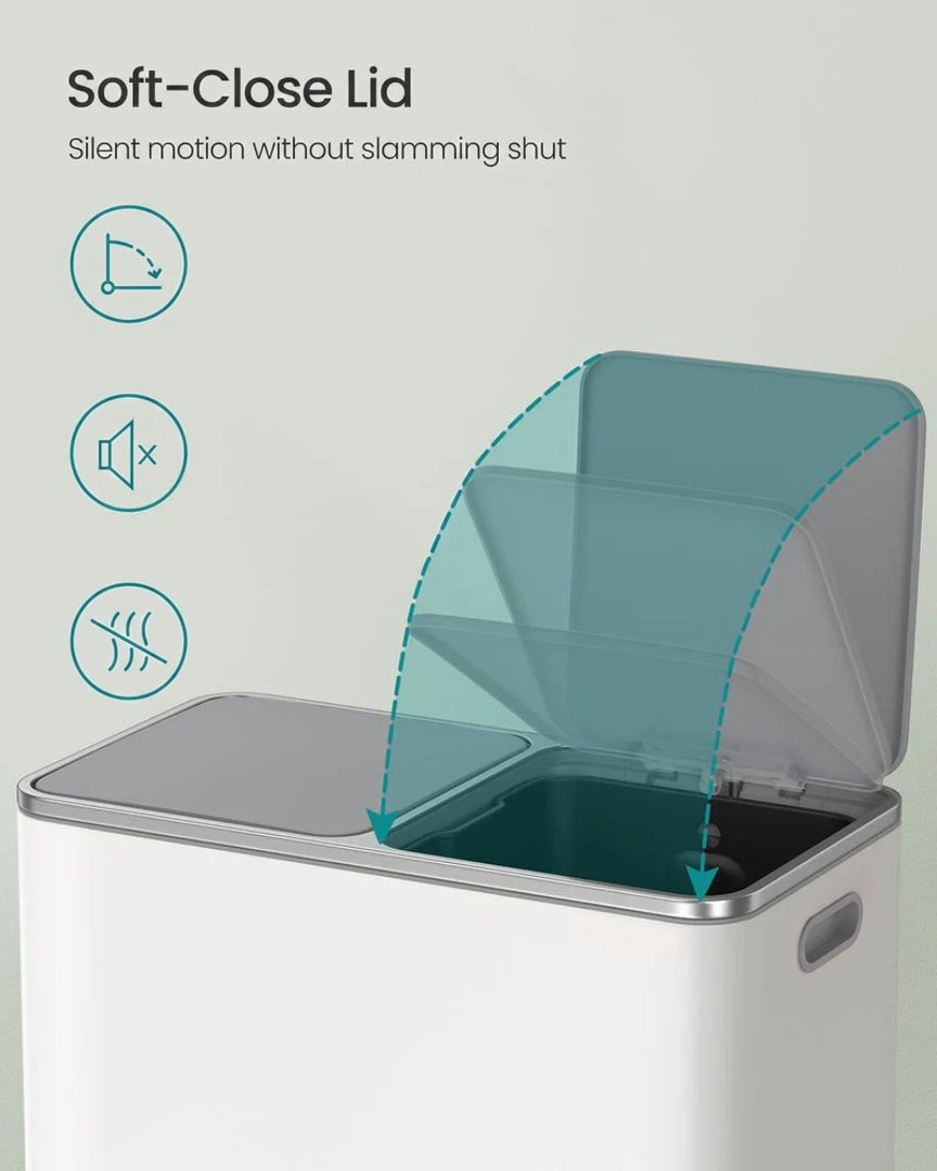 Dual Compartment Kitchen Trash Can with Pedal – product view 19 | Ridgefield Furniture