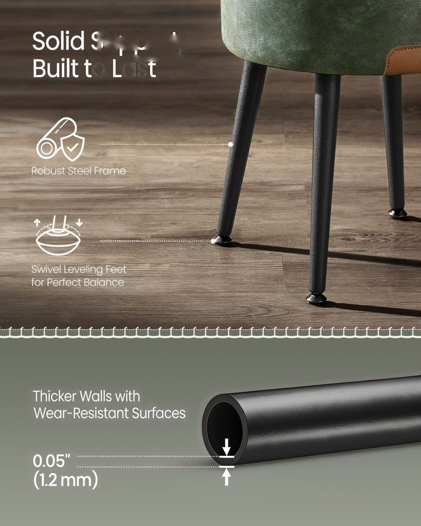 Storage Ottoman Vanity Stool With Flip Top & Steel Legs – product view 8 | Ridgefield Furniture