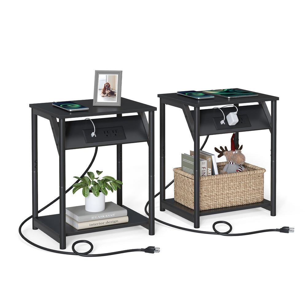 End Table With USB Ports And Outlets - product photo 37
