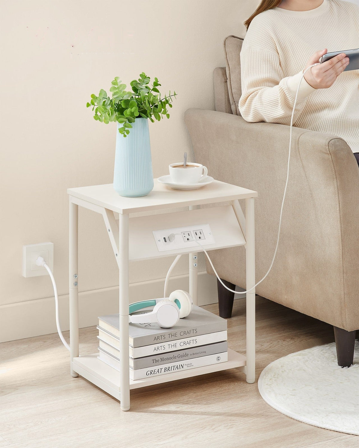 End Table With USB Ports And Outlets - product photo 59