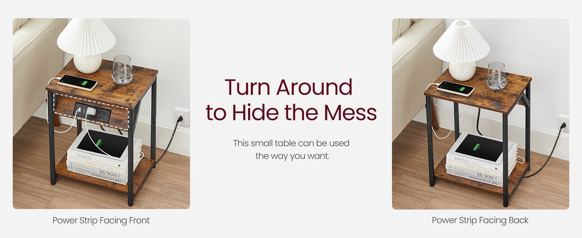 End Table With USB Ports And Outlets - product photo 65