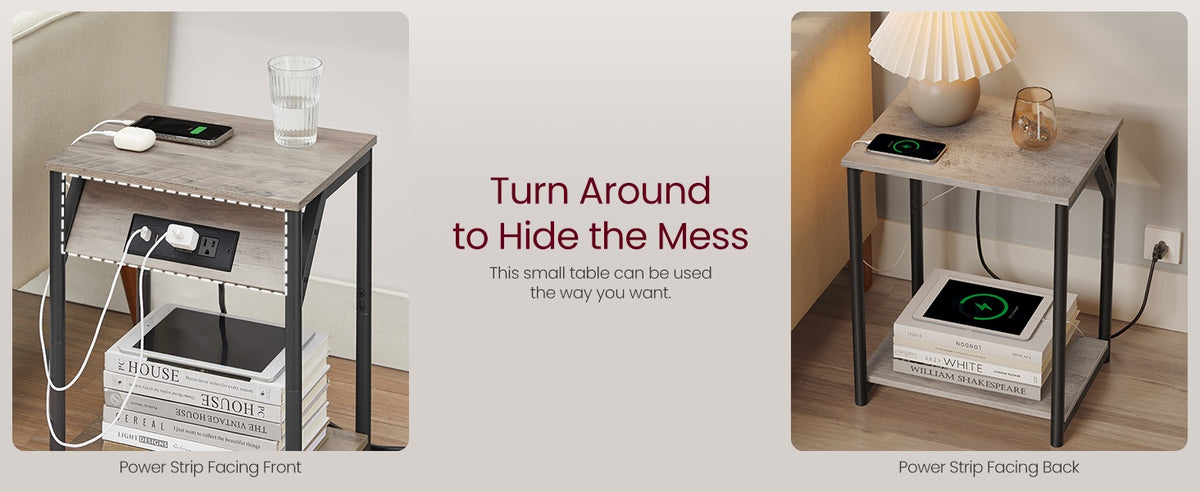 End Table With USB Ports And Outlets - product photo 71