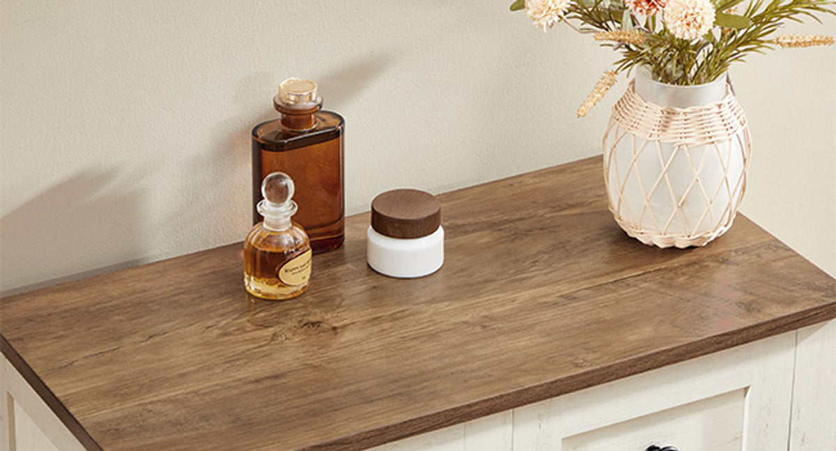 Farmhouse Bathroom Floor Cabinet With 4 Drawers - product photo 09