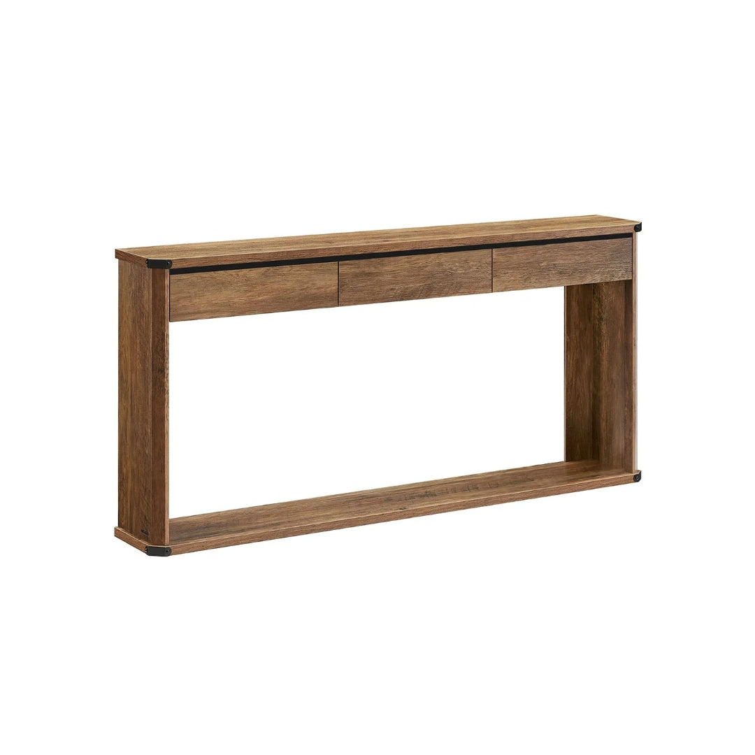 Farmhouse Console Table with 3 Drawers and Shelf – product view 1 | Ridgefield Furniture