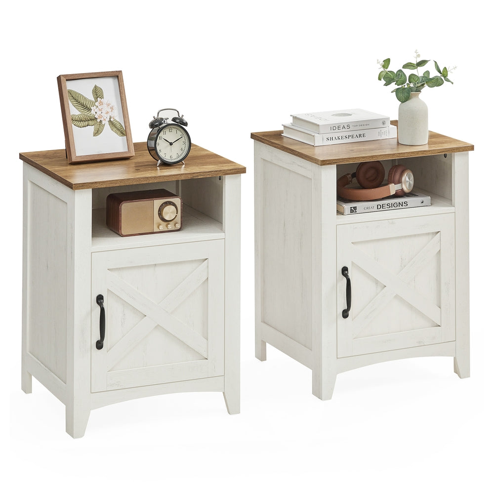 Farmhouse Nightstand With Barn Door - product photo 21