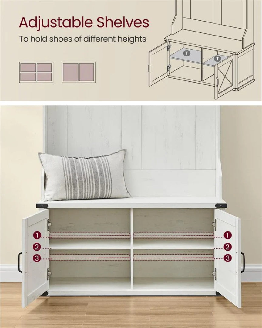 Hall Tree With Bench – product view 5 | Ridgefield Furniture