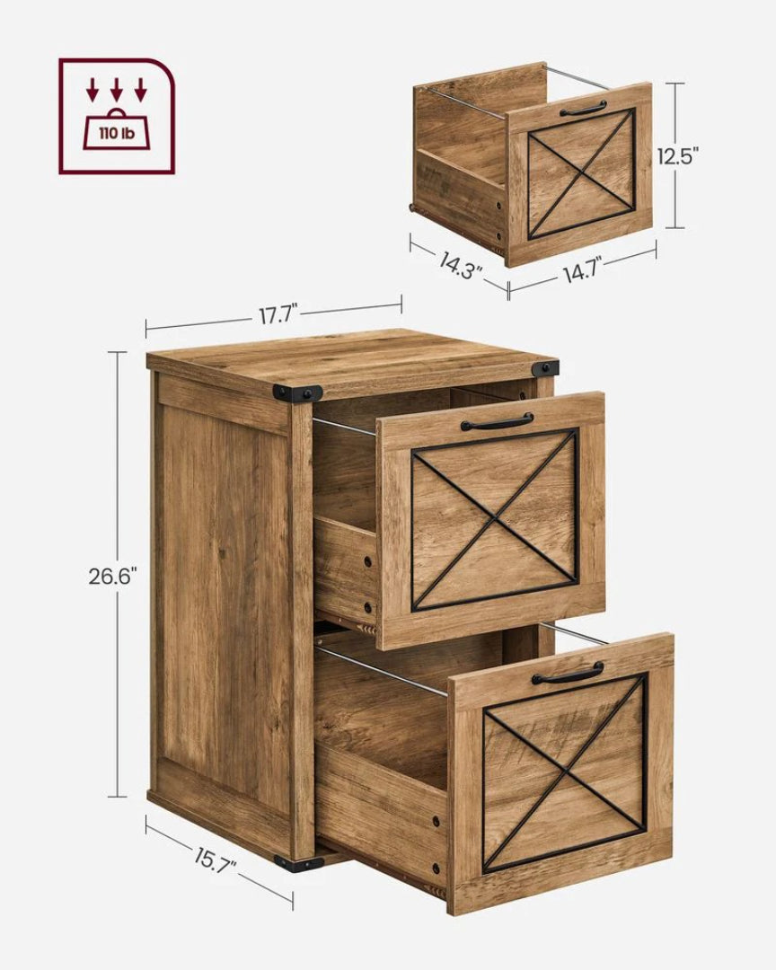 2 Drawer File Cabinet For A4 Files – product view 9 | Ridgefield Furniture
