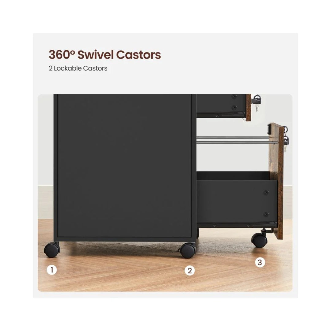 Mobile Filing Cabinet With Wheels – product view 7 | Ridgefield Furniture